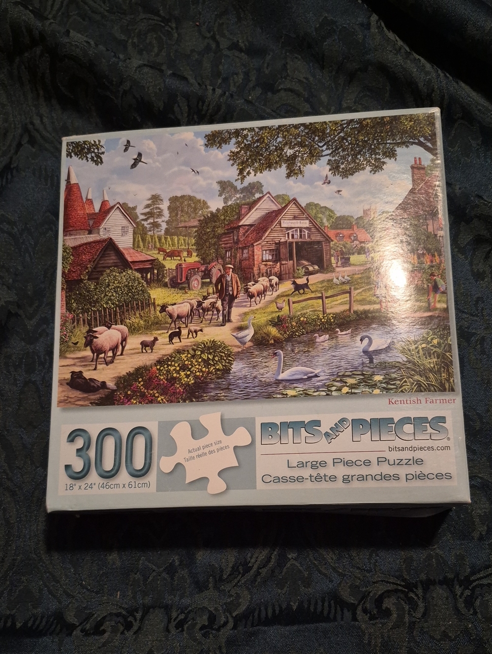 Kentish Farmer 300-Piece Large Piece Puzzle 41323 Steve Crisp Used